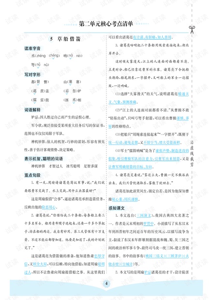 小学语文部编版5年级(下册)第2单元核心考点清单.pdf