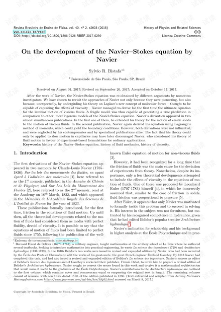 On the development of the Navier-Stokes equation by Navier
