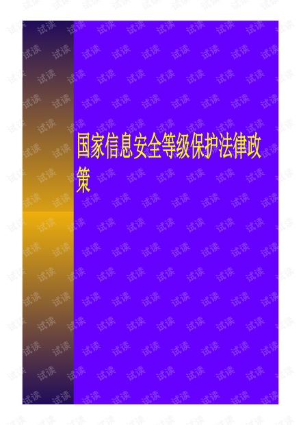 国家信息安全等级保护系列政策.pdf