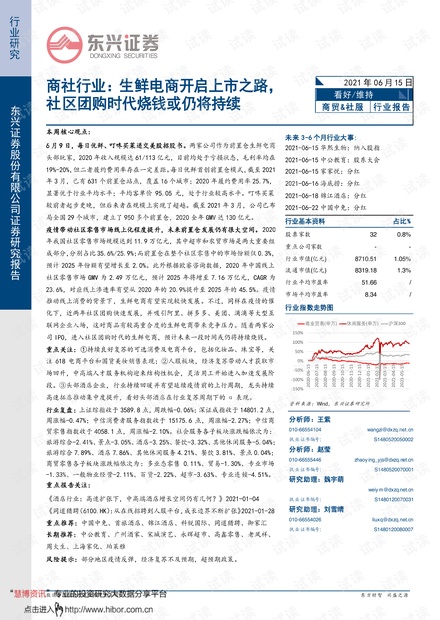 20210615-东兴证券-商社行业:生鲜电商开启上市之路,社区团购时代烧钱或仍将持续.pdf