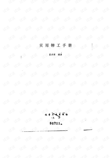 实用铆工手册 pdf