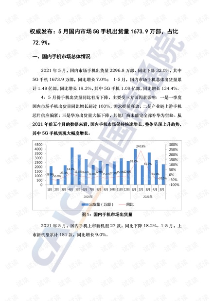 2021年5月国内手机市场运行分析报告(中文版).pdf