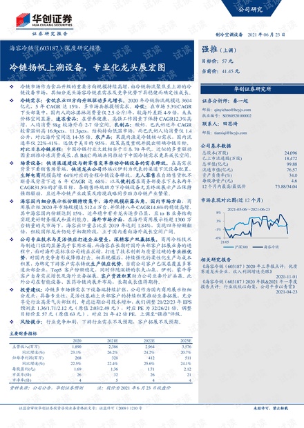 20210623-华创证券-海容冷链-603187-深度研究报告:冷链扬帆上溯设备,专业化龙头展宏图.pdf
