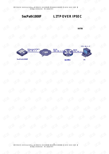 防火墙L2TP OVER IPSEC的典型配置.pdf