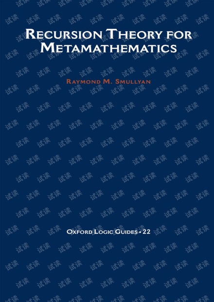 Recursion Theory for Metamathematics(Raymond M. Smullyan)