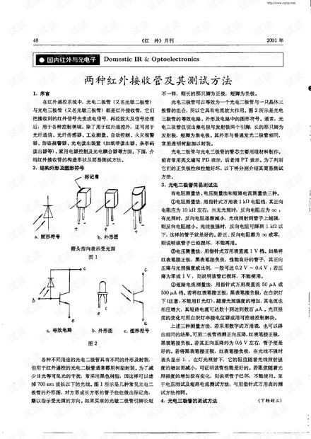 两种红外接收管及其测试方法