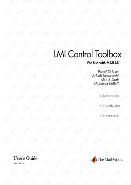 LMI Control Toolbox for Use with MATLAB