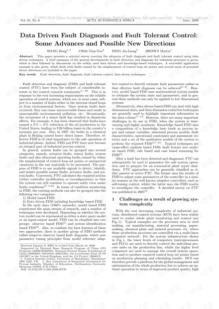 数据驱动的故障诊断与容错控制_进展与可能的新方向_英文_.pdf