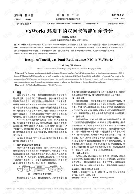 VxWorks环境下的双网卡智能冗余设计