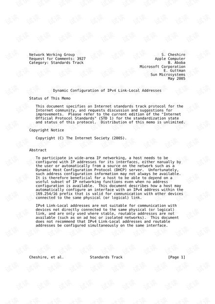 Link local address
