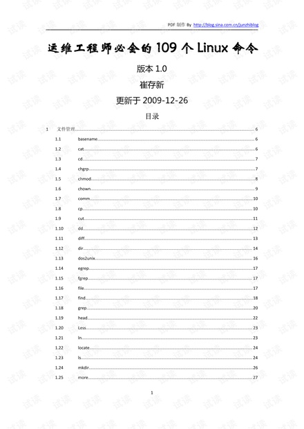 运维工程师必会的Linux命令