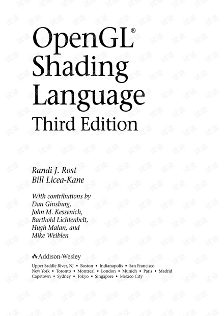 OpenGL Shading Language (3rd Edition)