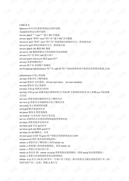 dos命令大全