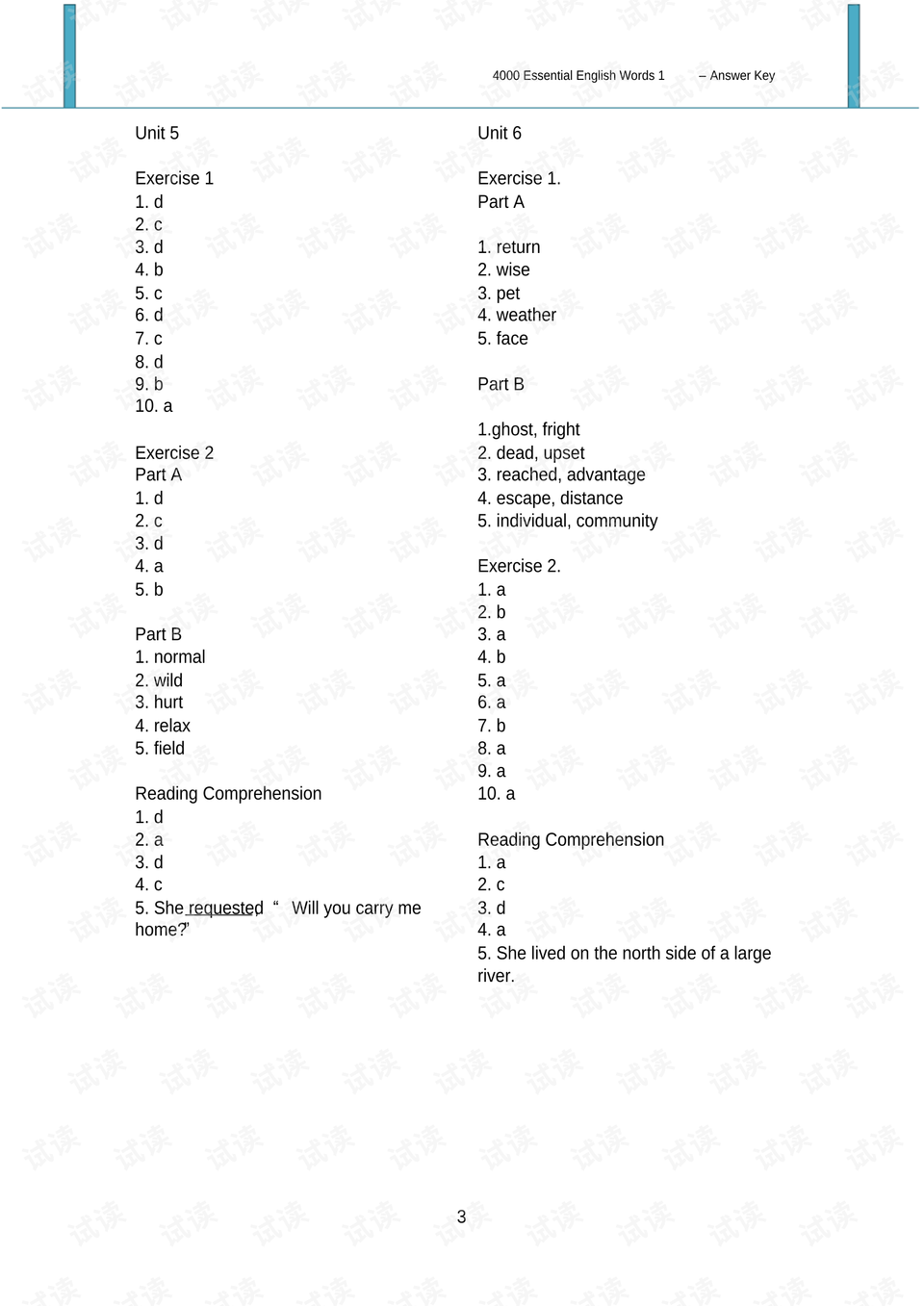 4000基础英语词汇练习与答案解析- CSDN文库