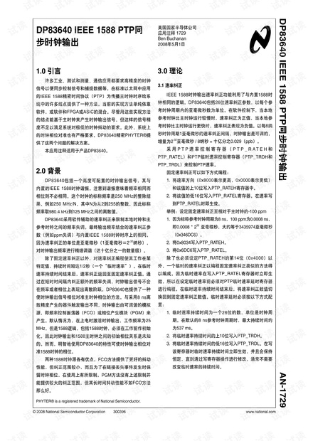 DP83640 芯片1588 ptp 同步时钟输出简介