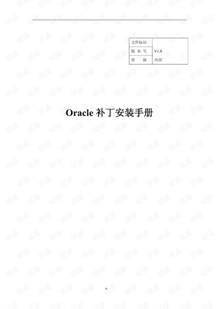 oracle补丁安装_patch.pdf