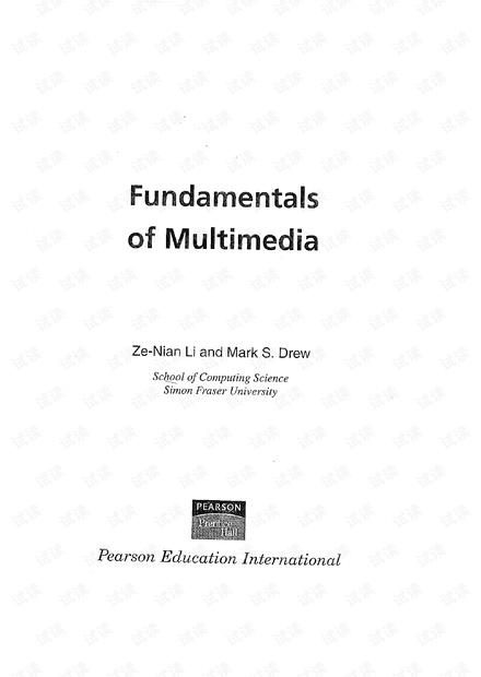 Fundamentals of Multimedia(多媒体技术教程)(英文版)