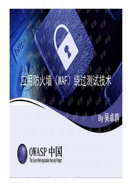 WAF绕过检测技术