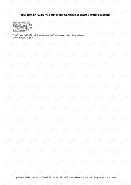 EXIN-EX0-101-v2013-260-Questions