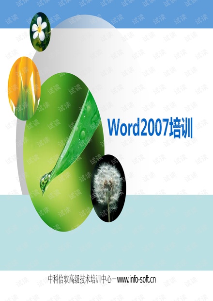 北京中科信软Word2007培训