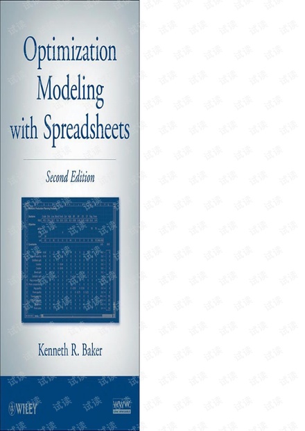 Optimization modeling with spreadsheet