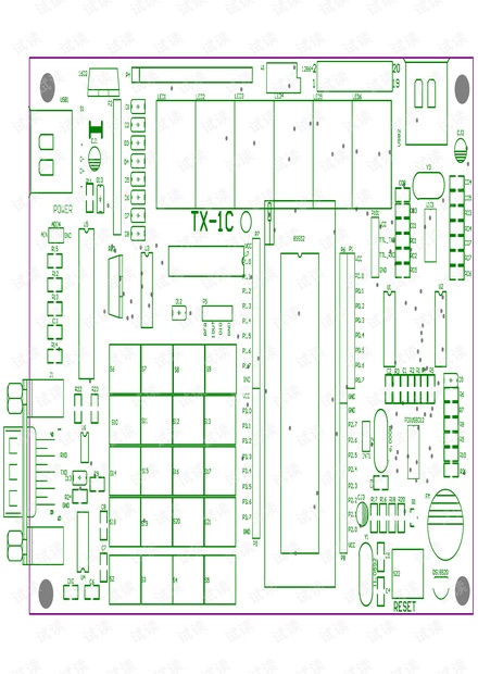 TX-1C型单片机实验板原理图___郭天祥