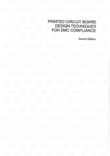Printed Circuit Board Design Techniques for EMC Compliance 2nd edition