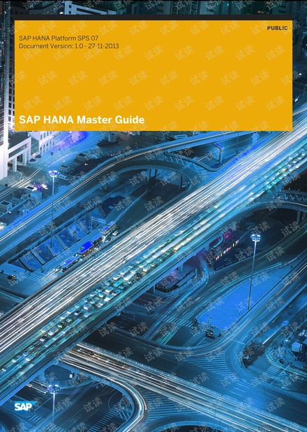 SAP HANA master 指南