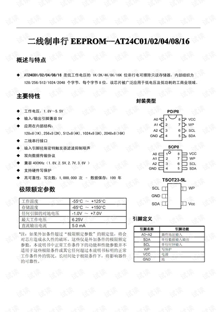 AT24C02中文资料