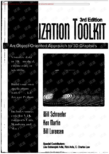 VTK: The visualization toolkit: An object-oriented approach to 3D graphics