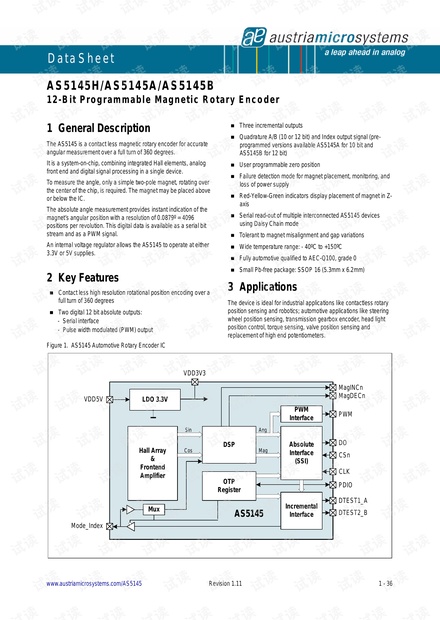 AS5145磁编码器