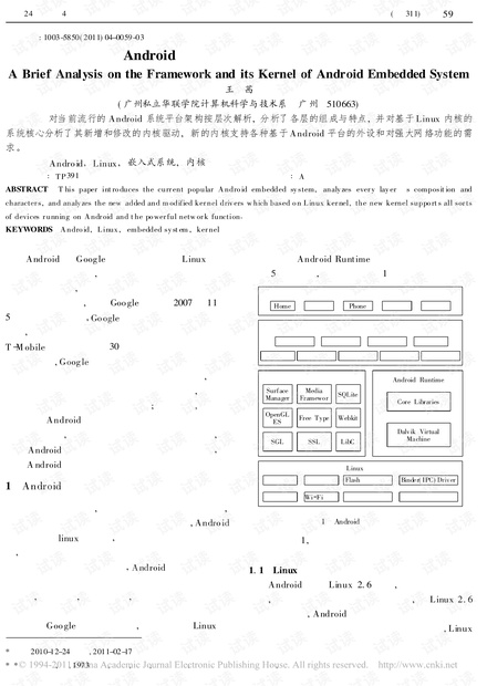 Android嵌入式系统架构及内核浅析_王茜