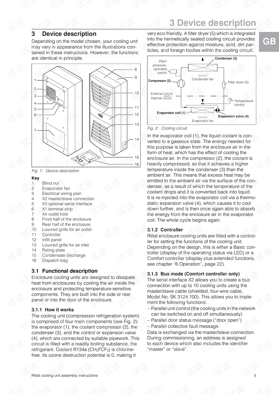 威图机柜空调说明书第5页