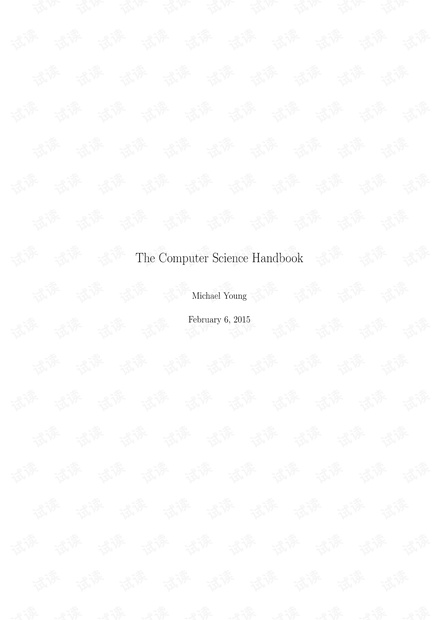 The Computer Science handbook