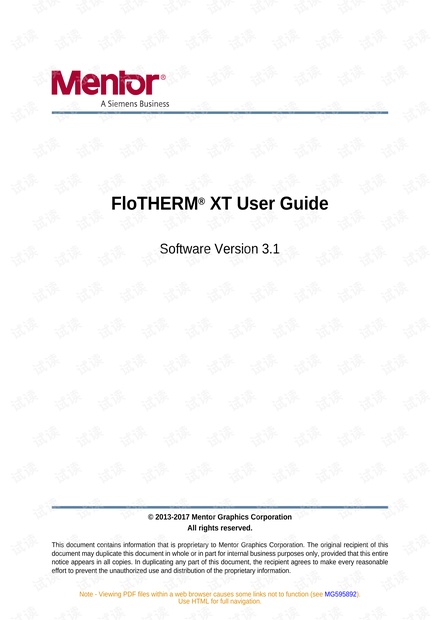 FloTHERMXTUserGuide.pdf_flothermXT资源-CSDN下载