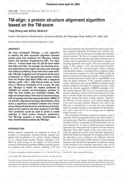 TM-align:aproteinstructurealignmentalgorithm资源-CSDN下载