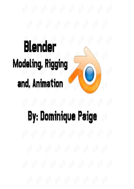 blender modeling rigging and animation