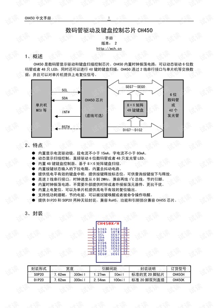 【免费】数码管驱动及键盘控制芯片CH450_CH450单片机接口程序资源-CSDN下载