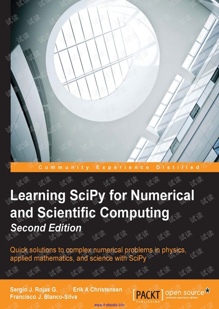 Learning SciPy for Numerical and Scientific Computing(2ed,2015)