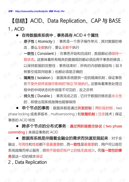 【总结】ACID、Data Replication、CAP与BASE