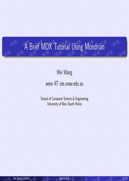 MDX详解文档