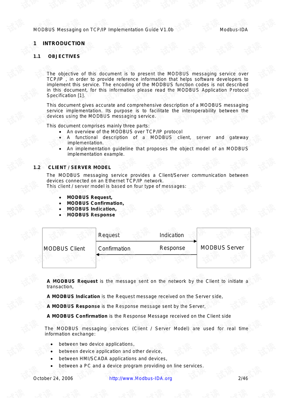 【免费】Modbus通讯TCP/IP实施指南资源-CSDN下载