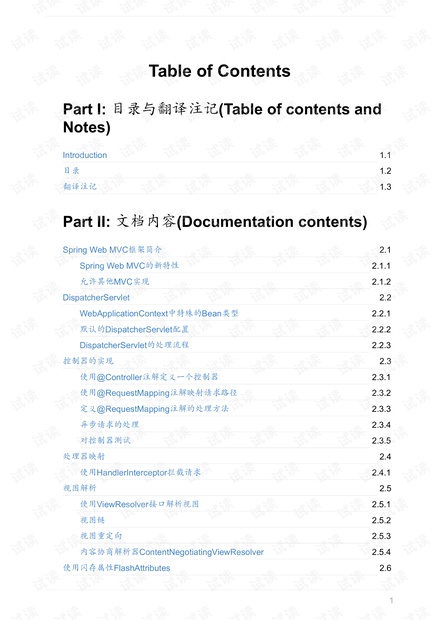 spring-mvc4.2.4.RELEASE中文API官方原版翻译
