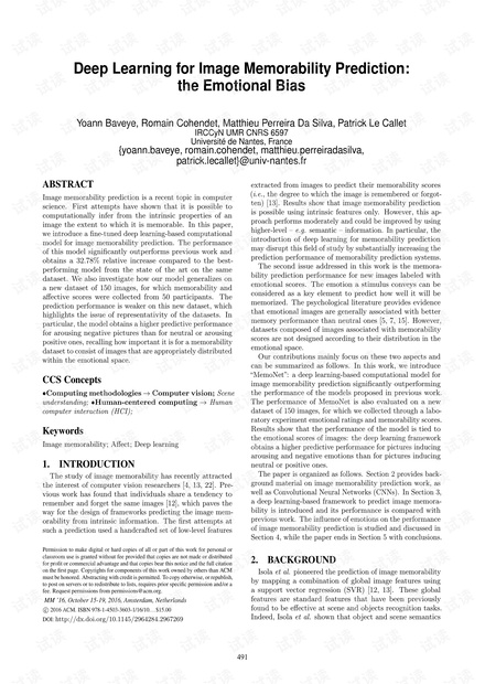 Deep Learning for Image Memorability Prediction the Emotional Bias.pdf