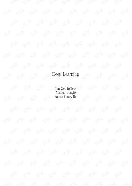 Deep Learning 2016