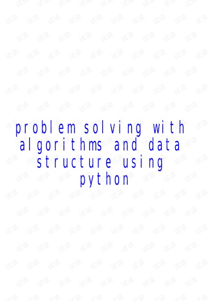problem-solving-with-algorithms-and-data-structure-using-python.pdf 中文版