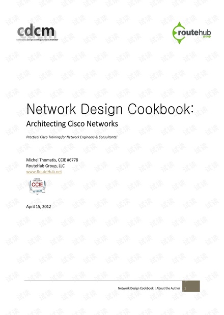 Network Design Cookbook: Architecting Cisco Networks by Michel Thomatis