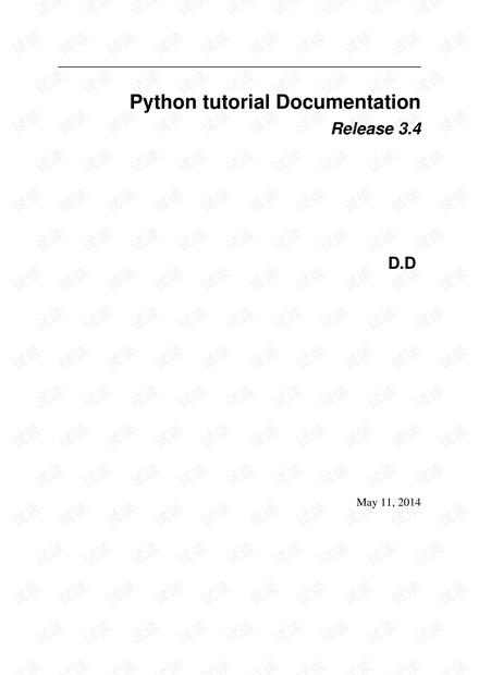 Python_3.4_入门指南(官方中文版).pdf