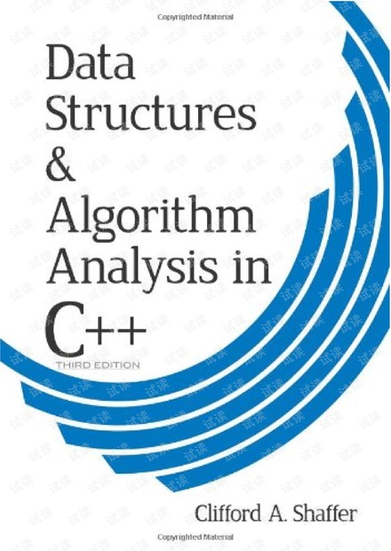 Data Structures & Algorithm Analysis in C++(3rd) 无水印pdf